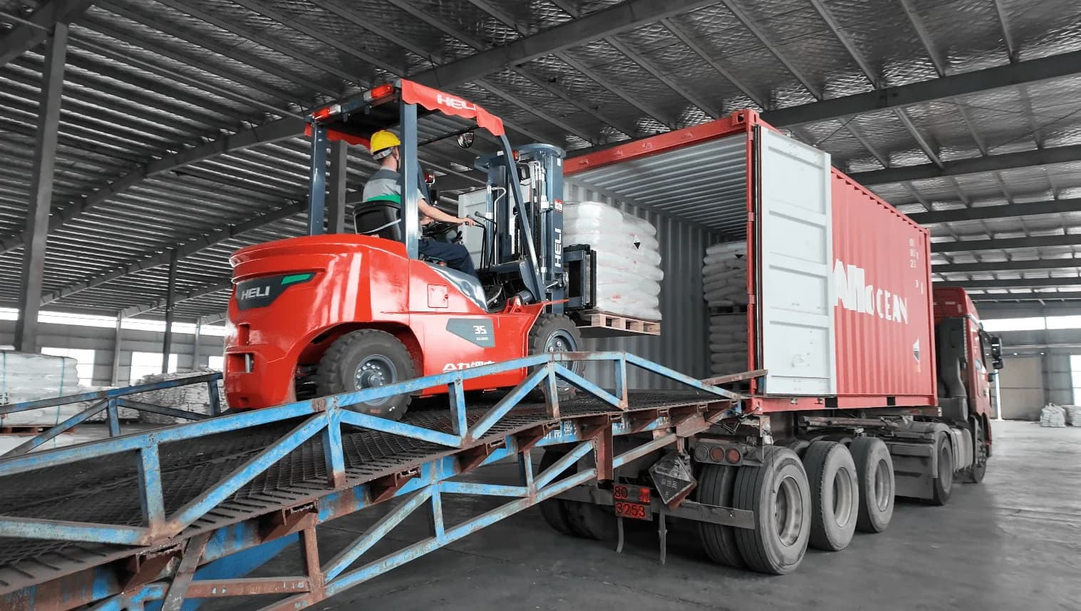 Container loading for export shipment