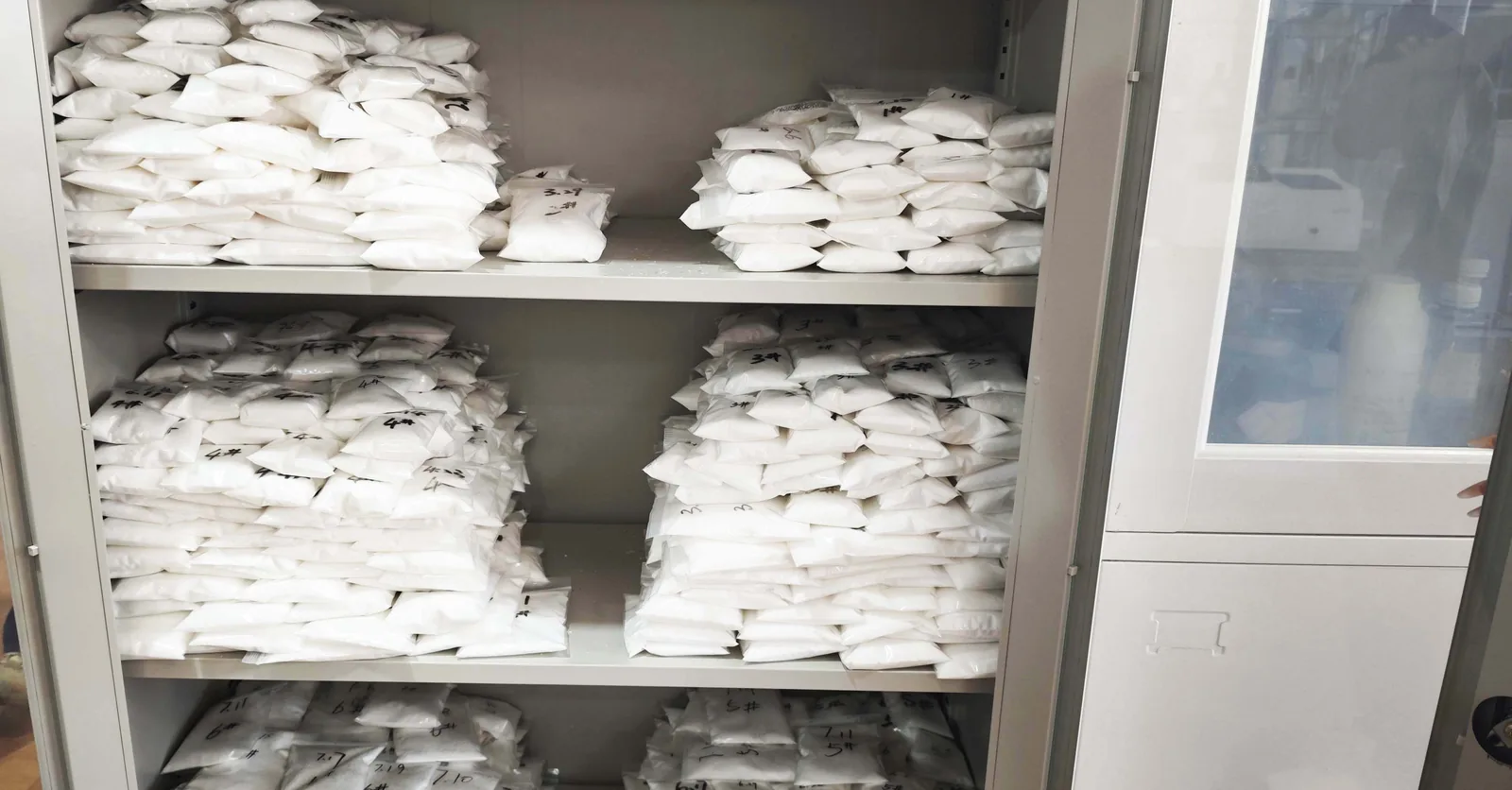 Batch samples analysed in the quality-control laboratory