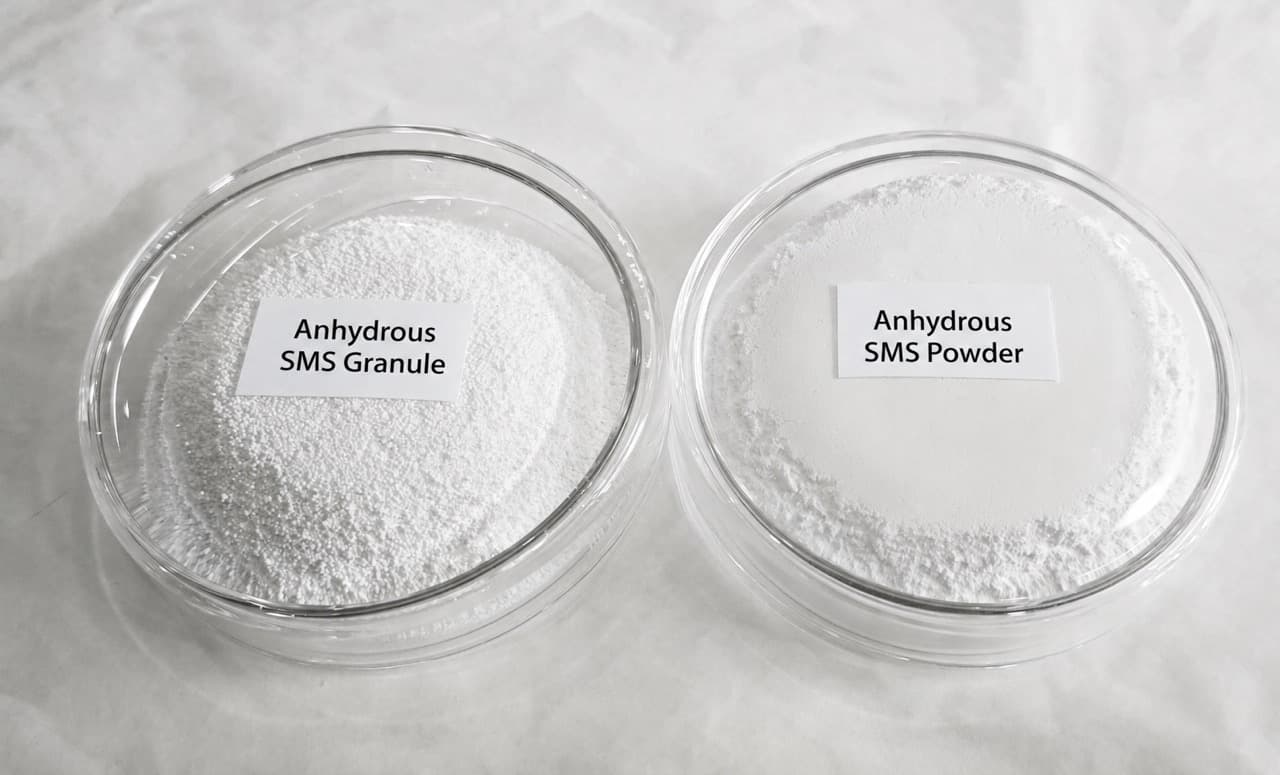 Anhydrous sodium metasilicate granule and powder factory samples